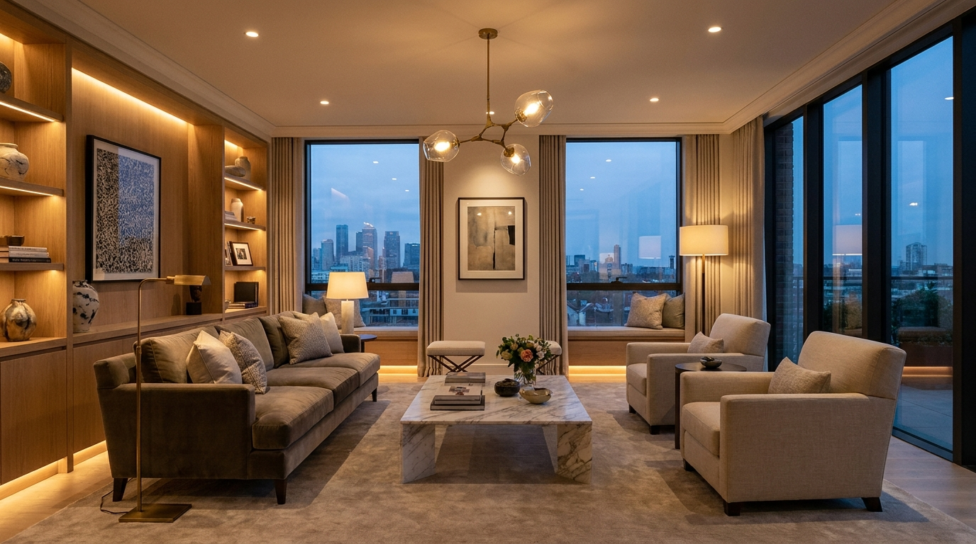 Rotherham Electrical Services electrician fitting modern lighting